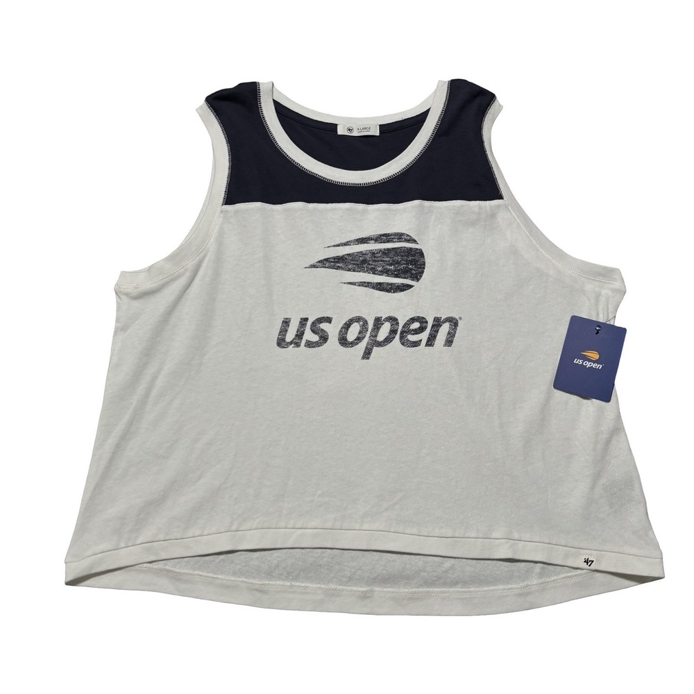 NWT 47 Brand Women's US Open Graphic Tank Top Size XL 23 x 25